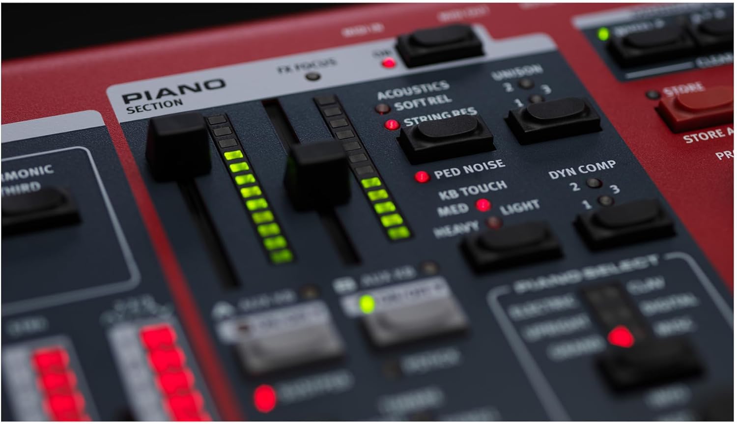 Nord Stage 4 Piano Section Close-up