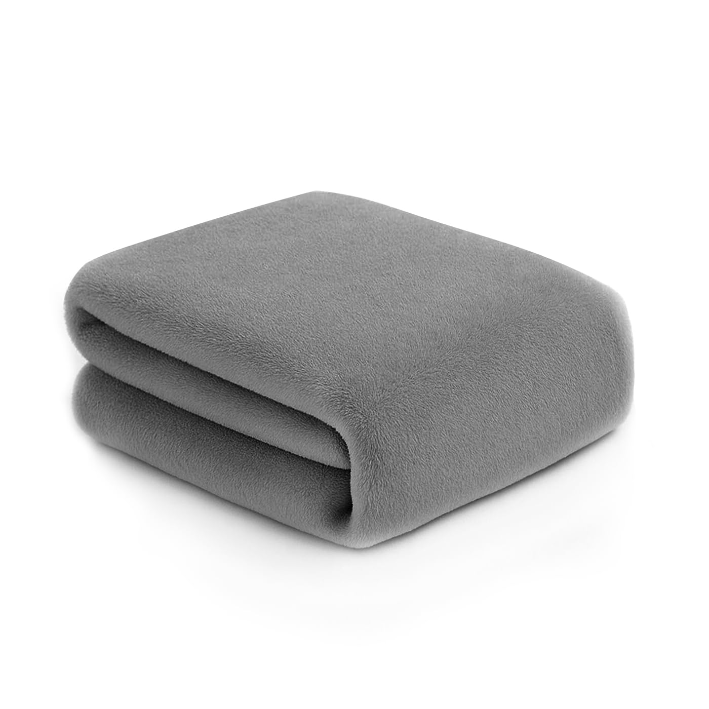 MERCURY TEXTIL- Manta Coral Suave 130x170cm. Manta Térmica de 100% Poliéster, Manta Multiusos Ligera, Cálida para Sofá, Cama y Viaje. (Gris)
