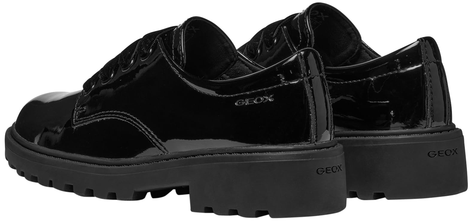 Geox J Casey Girl C, Mokasyny Dziewczyny, czarny, 36
