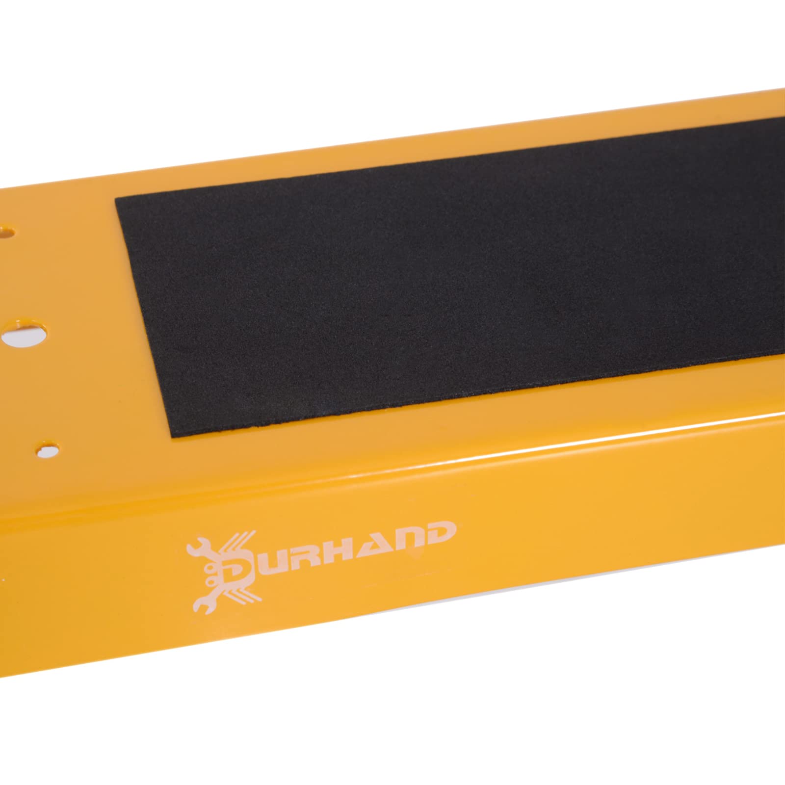DURHAND Caballete de Sierra con Patas Plegables Metálicos 2 Piezas para Mesa y Trabajo con Asa Almohadilla Antideslizante Carga Máx. 125kg Acero