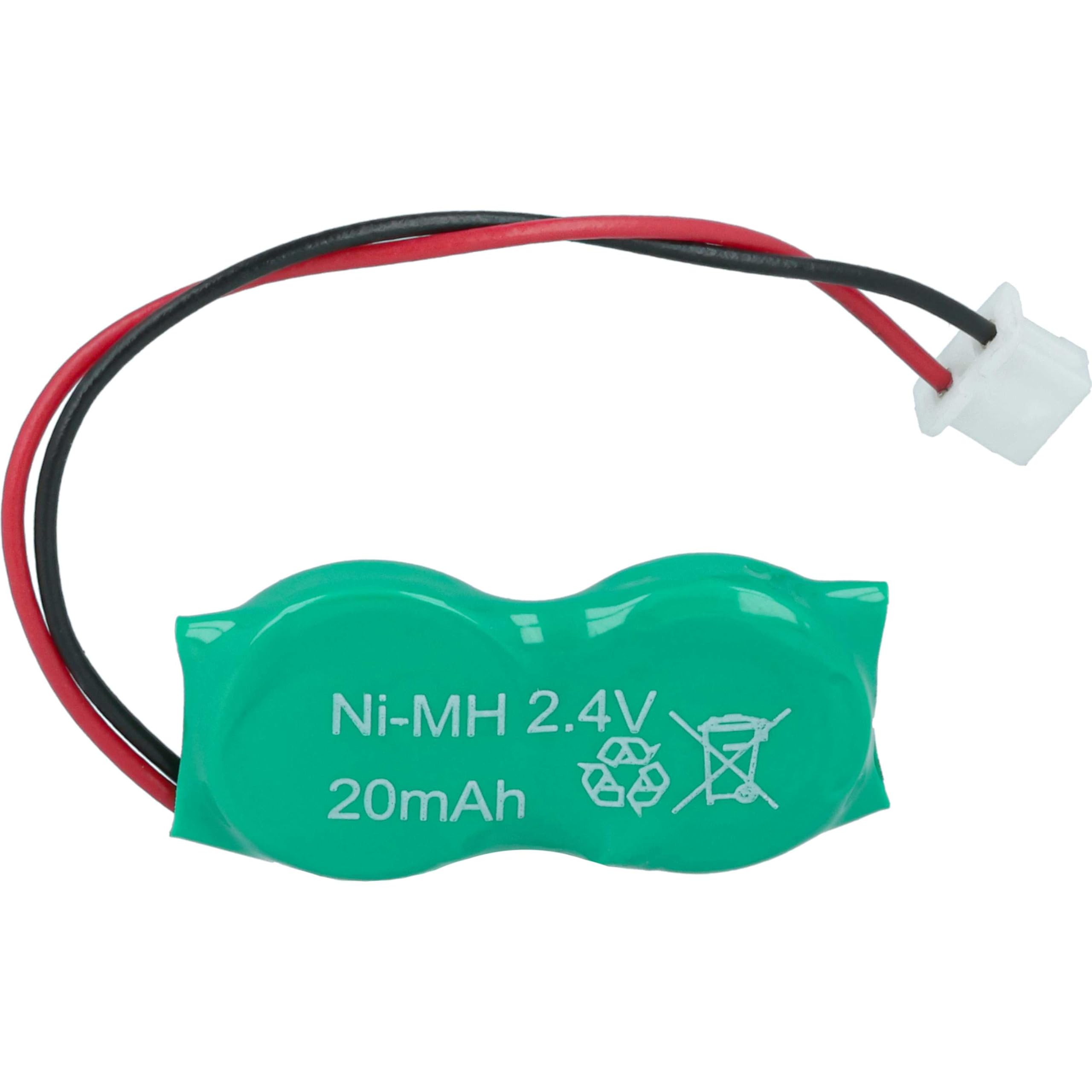 vhbw NI-MH Bios bateria 20 mAh (2,4 V) notebook laptop Toshiba Satellite P71035017110, P7105004119
