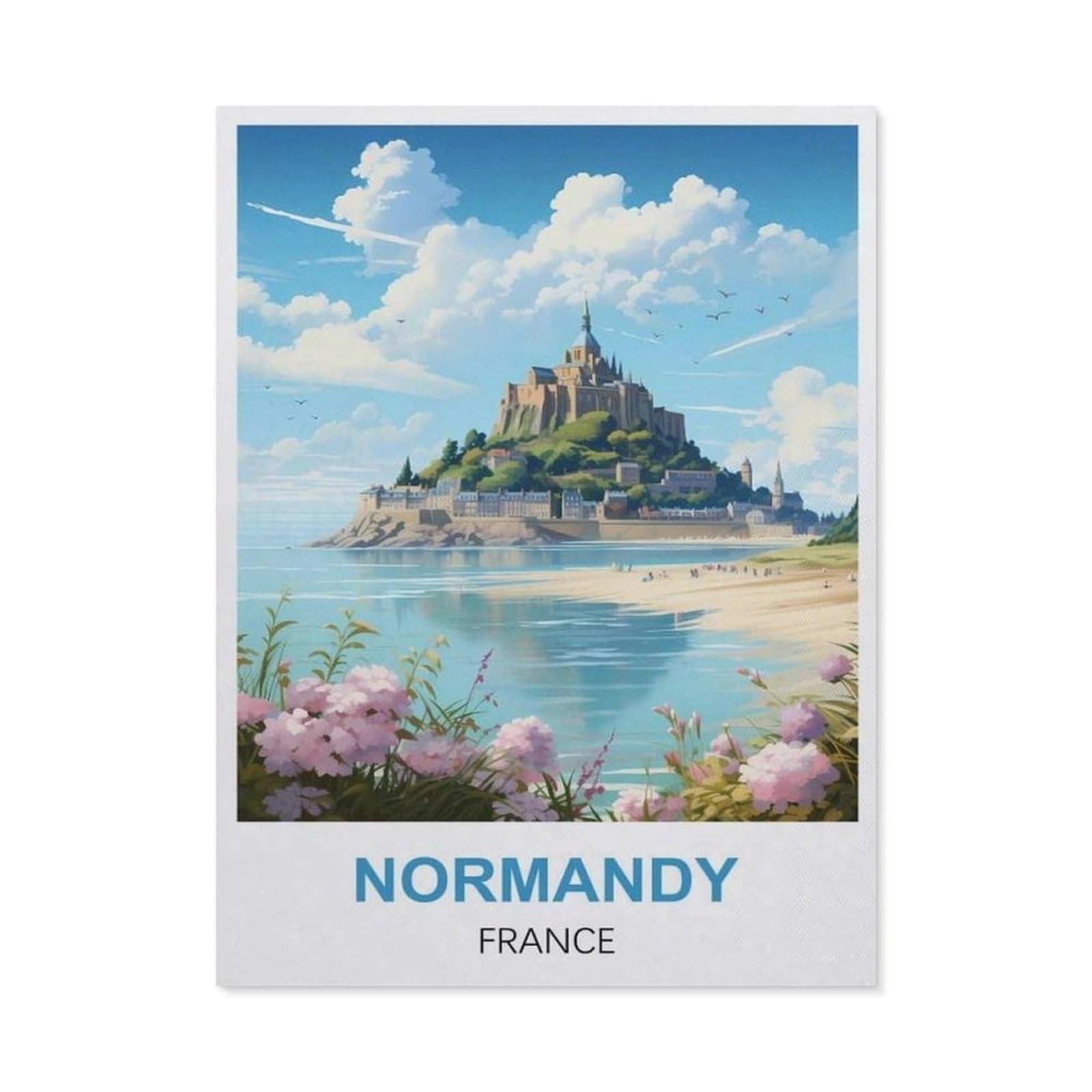BEAYODKP 5D Diamond Painting Set for Adults and Children，Normandy France