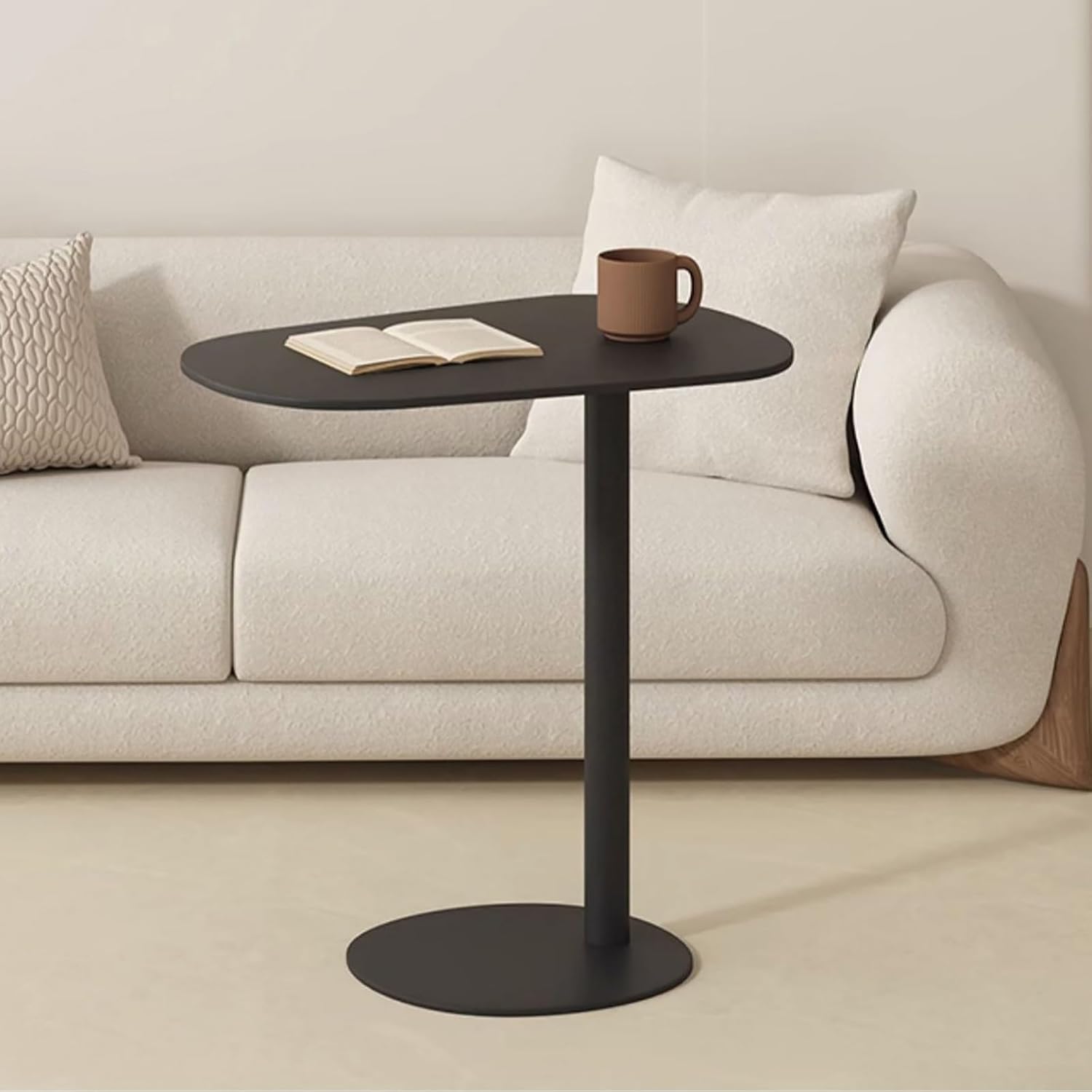 Amazon.com: TRUNXUCL C Shaped Metal Side Table, Sofa End Table Coffee ...