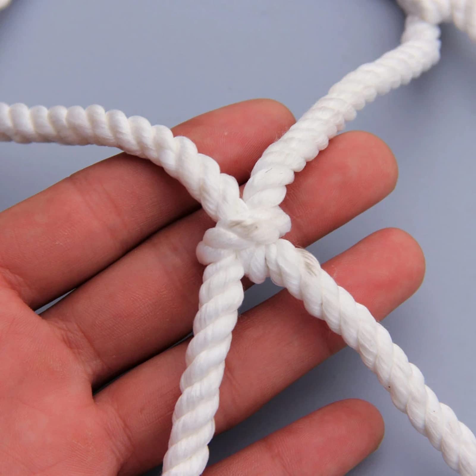 Nylonowa Siatka Ochronna Odporny na Rozdarcie Siatka Bezpieczeństwa Dla Kotów Domowych Ochrona Przed Upadkiem Z Balkonów i Schodów (Color : White, Size : 5x6.5m)