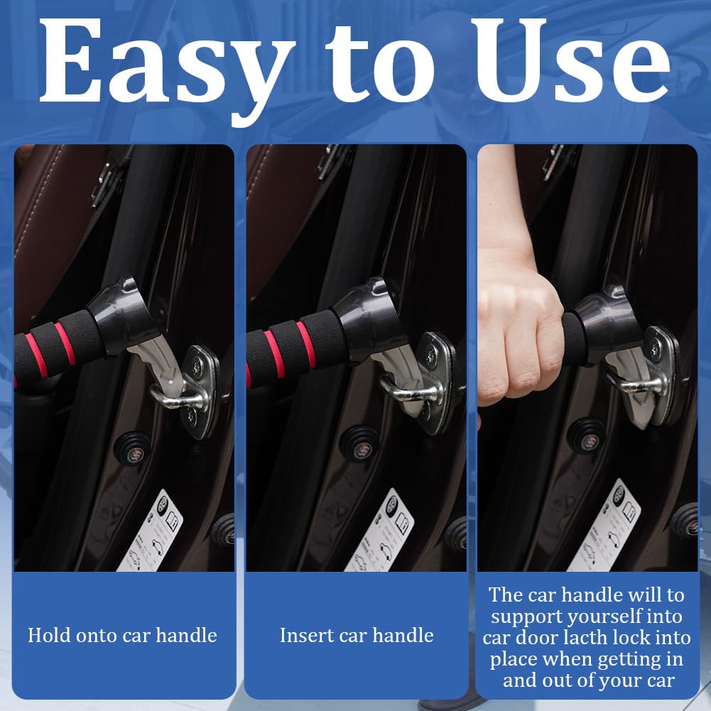 Maniglia Di Supporto Per Auto Anziani - Aiuto Salita/scenda Con Rompivetro E Tagliacinture - Foto 3