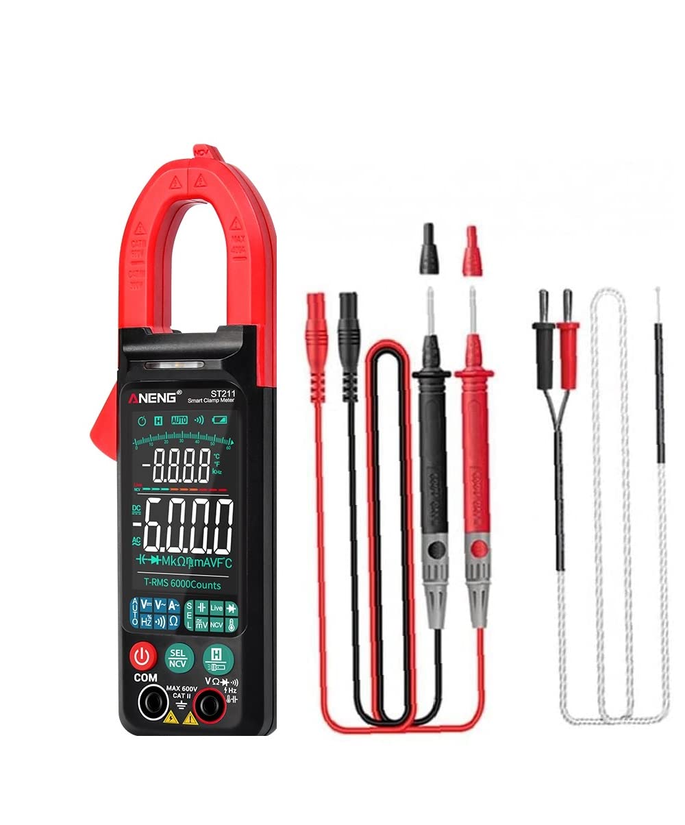 amiciSense ST211 Digital Clamp Meter 400A 600V DC/AC Voltage Test TRMS Multimeter with 6000 Counts NCV Resistance Capacitance Frequency Test and 2xAAA Battery (B09PDYDCXH) Amazon Price History, Amazon Price Tracker