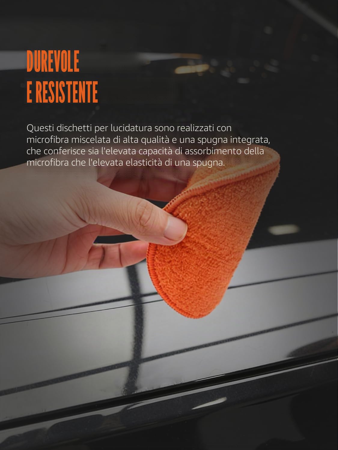 Spugna per Lucidare a Mano, SPTA 9 pezzi Applicatore di Cera in Microfibra, Tampone per Lucidatura Kit, Pulizia Auto, Tamponi in Spugna Applicazione di Polacco, Cera e Prodotti per la Cura