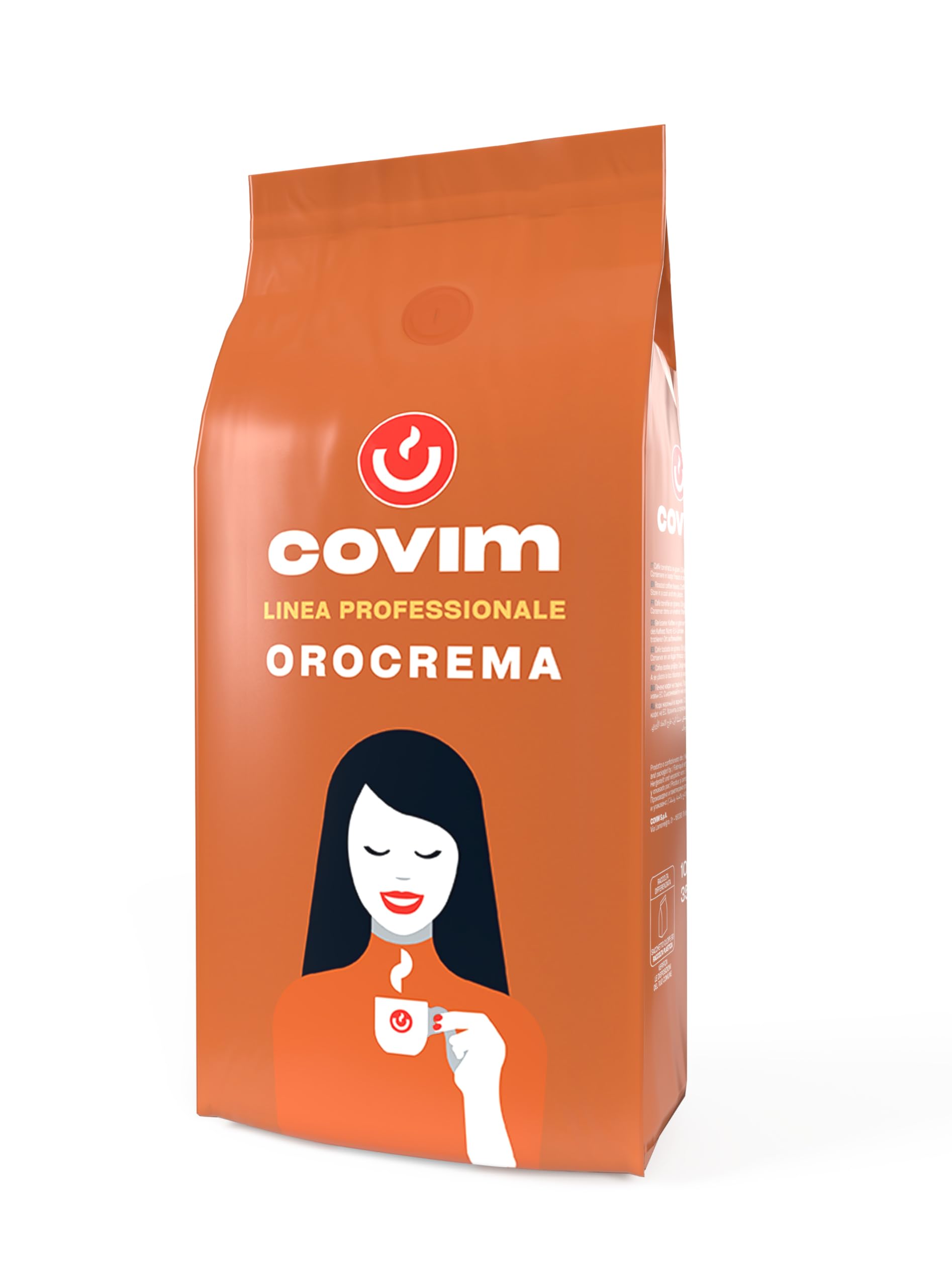 Coffee Covim Oro Cream włoskie ziarna kawy, 1 kg, Robusta