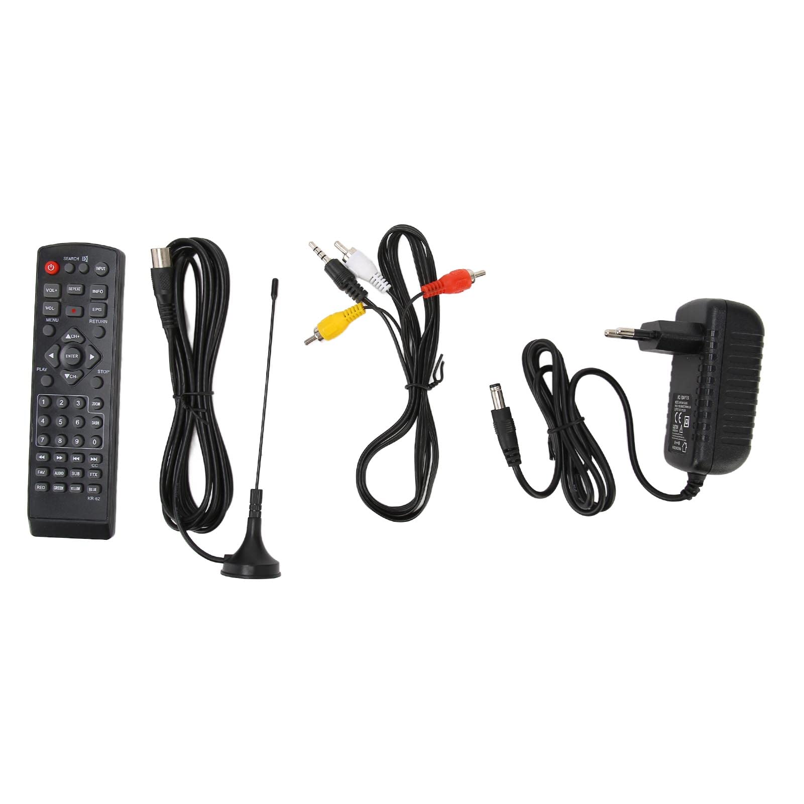 Moniteur LED TV Portable 16 Pouces, écran HD LED TV avec Batterie au Lithium Rechargeable, pour Voiture, Caravane, Camping, Extérieur, Cuisine, Télévision/Moniteur avec Prise USB