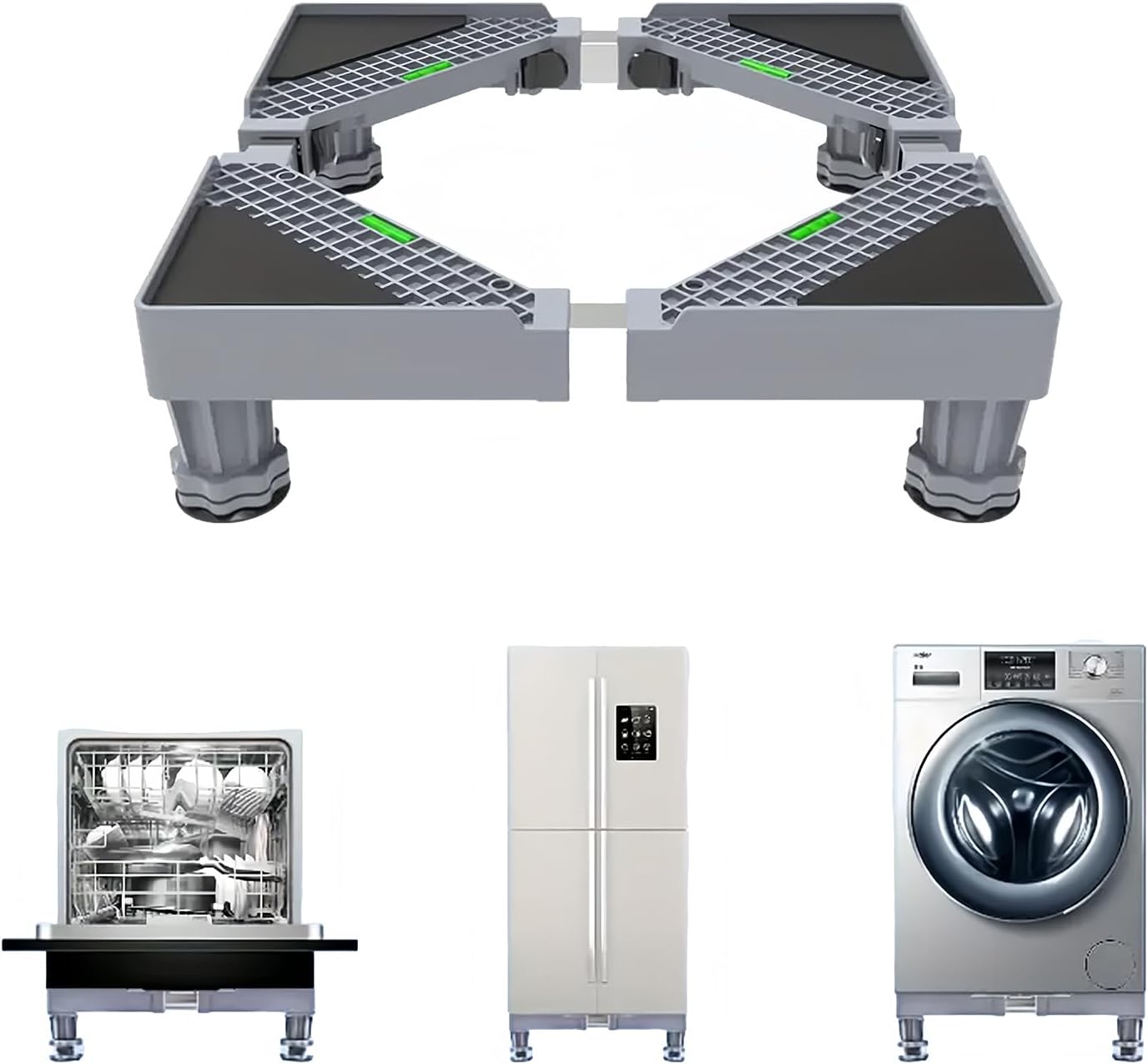 Mini Fridge Stand Multi-Functional Adjustable Refrigerator Universal Stand Base with 4 Sturdy Feet for Fridge Washing Dryer Mini Fridge Stand Multi-Functional Adjustable Refrigerator Universal Stand Base with 4 Sturdy Feet for Fridge Washing Dryer