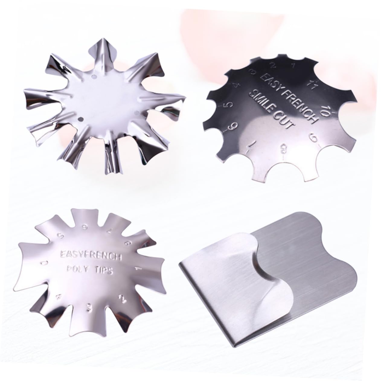 Healvian 12pezzi Piastre Acciaio Inossidabile Per Nail Art Strumenti Manicure Per Unghie e Ragazze Stencil Per Decorazioni Unghie Per Casa e Salone