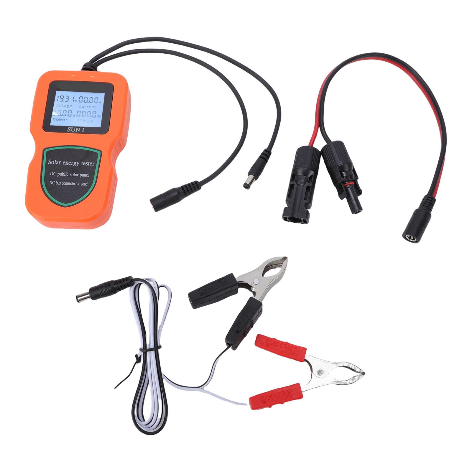 Multimetro Fotovoltaico MPPT Tester Accurato per Pannelli Solari per Uso Residenziale e Commerciale ABS Leggero 1 unità (ORANGE)