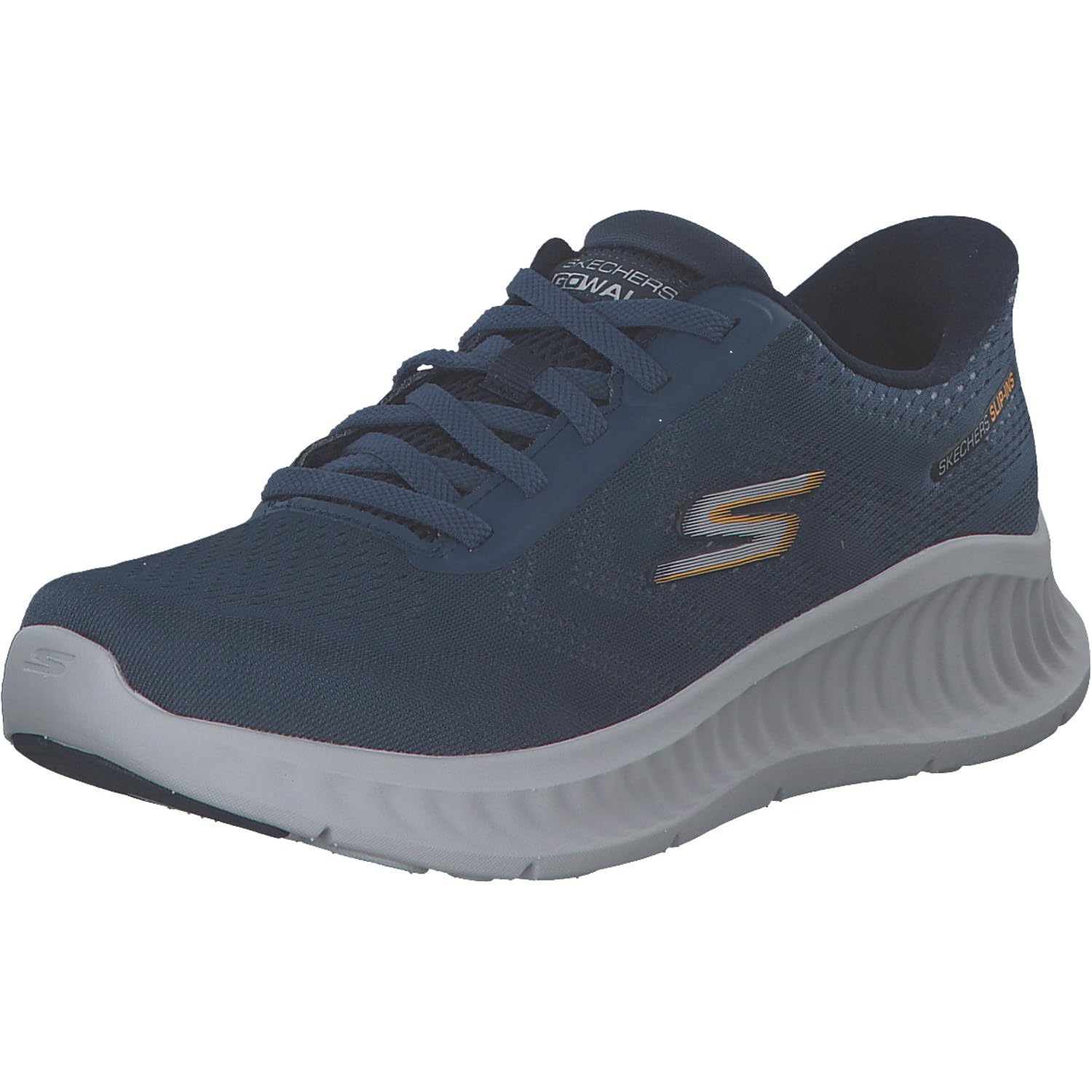 Skechers Men's Navy Blue Slip-Ins: Go Walk Now - Payton Sneaker In Size 6.5 | Textile/Synthetic, Vegan, Machine Washable