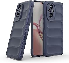 GOKEN Hülle für Honor 200, Handyhülle und Stoßfeste Schutzhülle aus Weiche Silikon mit Anti-Rutsch-Seitengriff und Elegantem Reinen Farbdesign, Cover Case -Dunkelblau