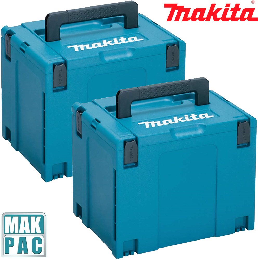 Makita Twin Pack 821552-6 MakPac Type 4 Stacking Connector Case 396mmx 296mmx 315mm Pack of 2