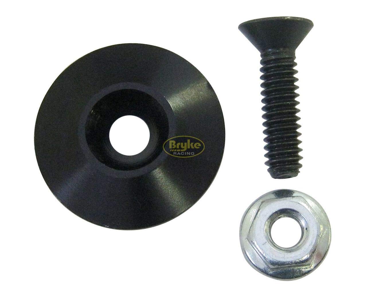 Black Body 1in Washers with Flush Head Bolts Recessed 1" 10-Pack