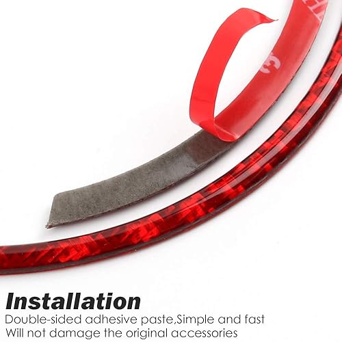 Miniatura 5 de 2 unids velocímetro rojo interior fibra de carbono cubierta Trim para mini Cooper F55 F56 Hatchback Countryman F60 Accesorios