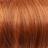 Prettyland - wild gestylter groß Dutt Haarteil Zopf Haarband Scrunchie Haargummi - R01 kupfer rot