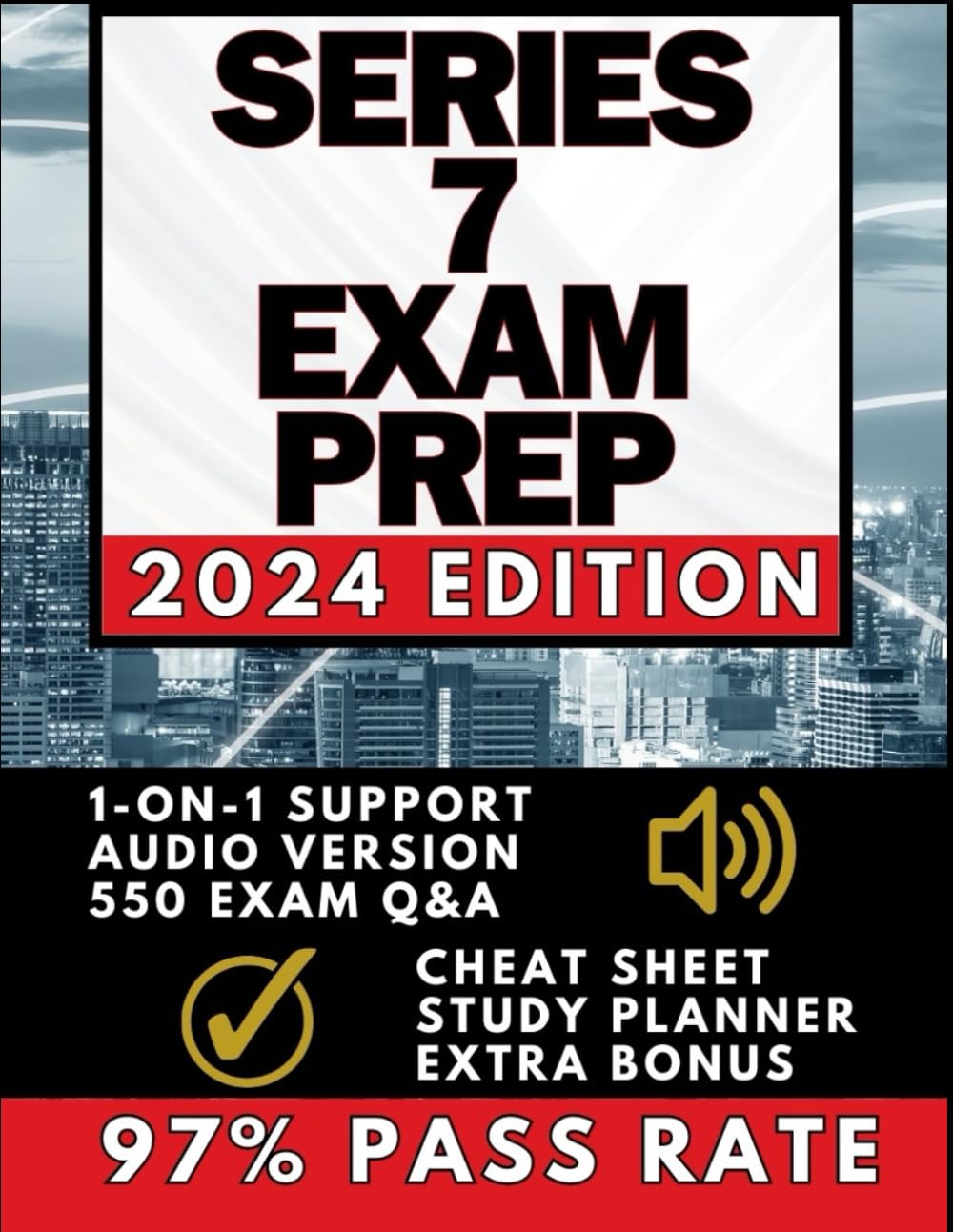 SERIES 7 EXAM PREP: Simplified, Concise Study Guide for Busy People to Prepare the Smart Way | 550+ EXAM Q&A, AUDIO, 1-ON-1 SUPPORT, CASE STUDIES,