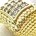 Ahappy-Hip hop Size 8-15 Jewelry Men Wedding Engagement 18K Gold Filled Ring R105