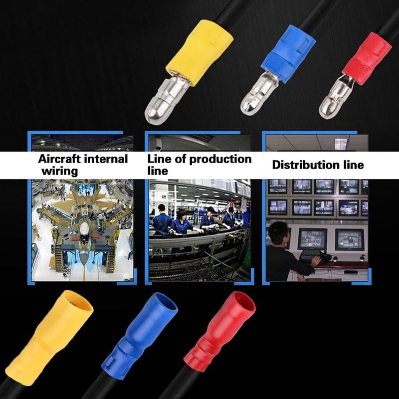 480PCS Insulated Cable Connector Electrical Wire Crimp Spade Butt Ring Fork Ring Lugs Rolled Terminals + Self Adjusting Plier - (Color: 480PCS Plier)