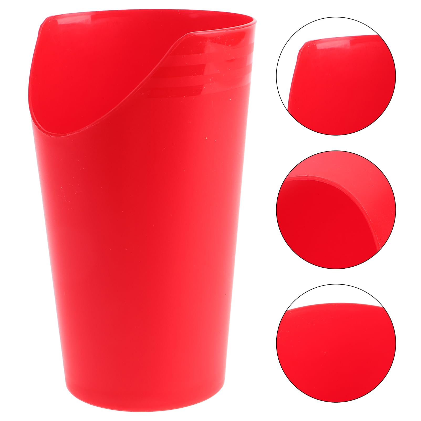 FOMIYES Convalescent Feeding Cup Bedridden Drinking Cup with Straw for Disabled Patient Maternity Drink Water Porridge Soup Red