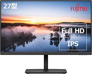 【公式】 富士通 ディスプレイ27型 (IPSパネル/フルHD/HDMI/ブルーライト軽減/高さ調節/縦横回転/5年保証) VTシリーズ VTF27011BT