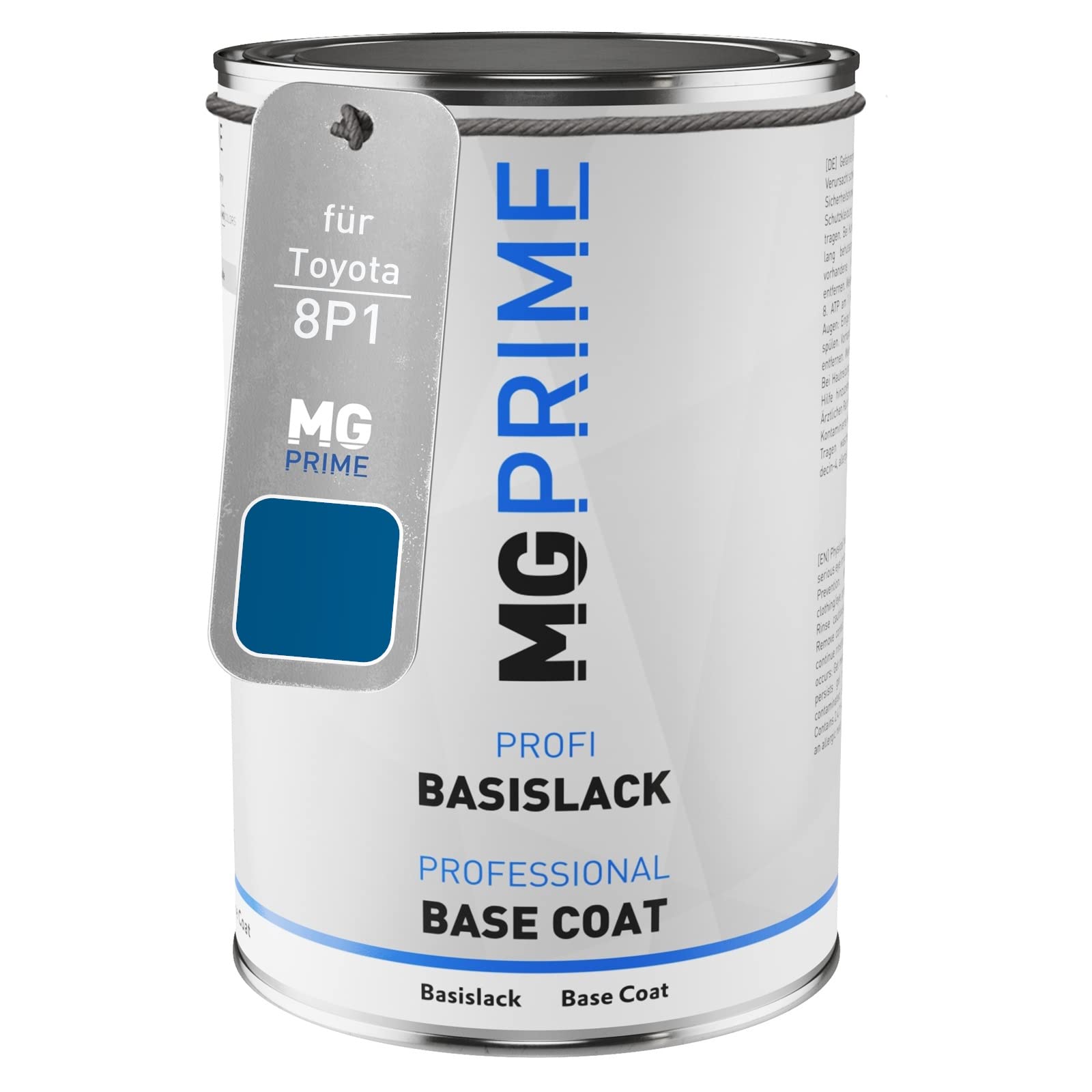 Mg Prime Speedway Blue Metallic Car Paint Can Ready-To-Spray For Toyota 8P1 /Brillantblau Metallic Base Coat 1.0 Litre 1000Ml