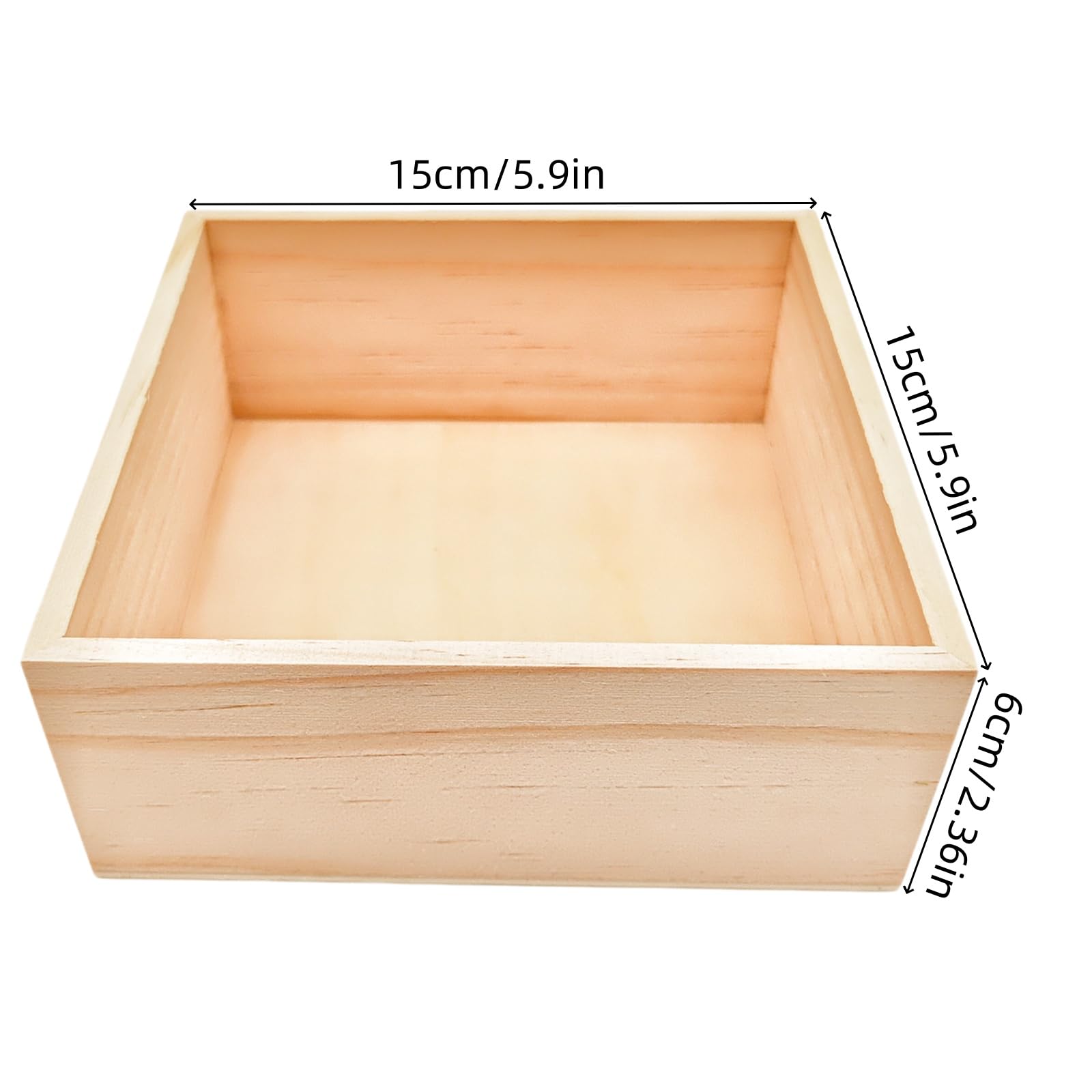 2 stuks onafgewerkte houten opbergdoos met bovendeksel, houten dennenkist doe-het-zelf ambachtelijke opbergdozen voor kunst, hobby's en thuisopslag (12 x 12 x 8 cm 2 stuks onafgewerkte houten opbergdoos met bovendeksel, houten dennenkist doe-het-zelf ambachtelijke opbergdozen voor kunst, hobby's en thuisopslag (12 x 12 x 8 cm