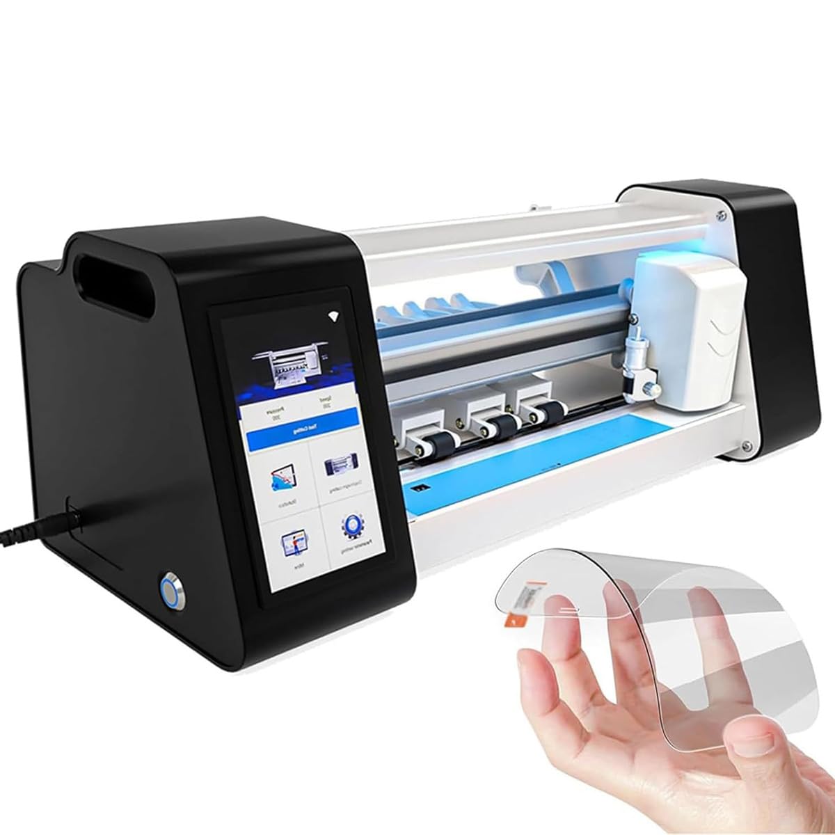 FHRKA Mobile Phone Screen Protector Multifunctional Machine Cutting Intelligent Screen Film for Smartphones, 15S Fast and Precise Cutting