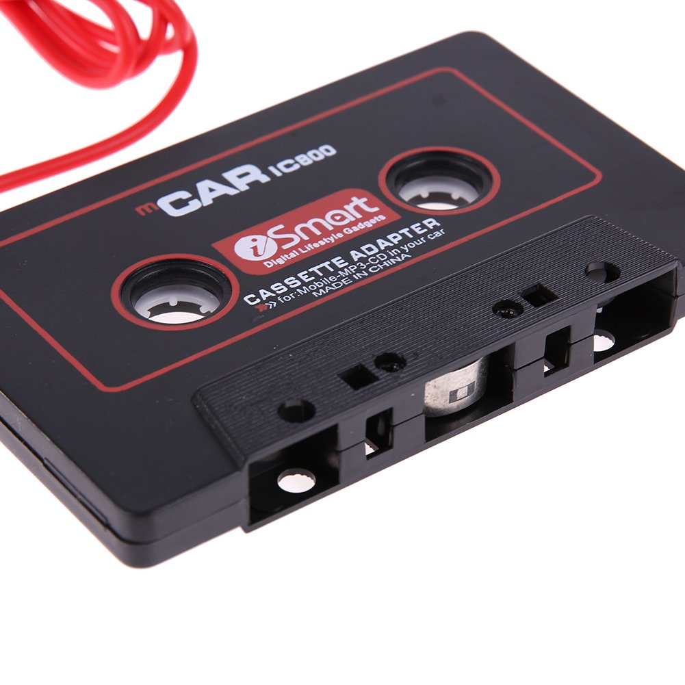 DOMYBEST Adaptateur Cassette pour Voiture Adaptateur à Bande Cassette Convertisseur de Lecteur Mp3 pour Auto Radio Prise Jack 3,5 mm