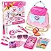 Geschenk Mädchen 4 5 6 7 Jahre, Kinder 3-6 Jahre Prinzessin Spielzeug 3-5 Jahre Geburtstagsgeschenk für Mädchen Kleinkind Pretend Set Alter 3 4 5 6 Mädchen Make-up-Kit
