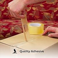 Vista 3 de Cinta de embalaje transparente, rollos de cinta de envío de embalaje, 2.83 pulgadas x 110 yardas, 1.9 mil de grosor, paquete de 24