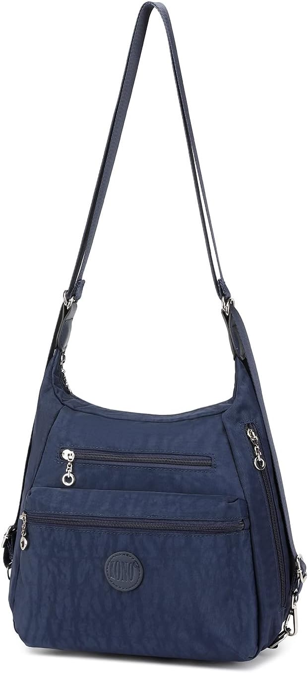 Messenger Shoulder Bag for Women, Multi Pockets Ladies Handbag Waterproof Casual Crossbody Bag for Shopping Travel Daily