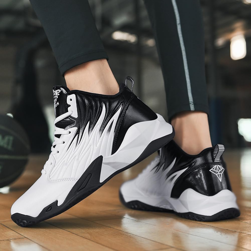 WILTENA Fashion Men's Anti Slip Basketball Shoes Boy's Athletic Running Tennis Casual Youth Sneakers