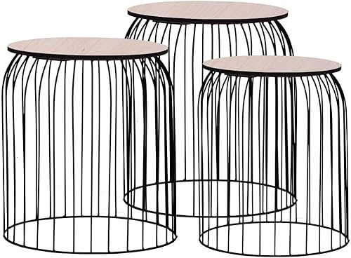 Miniatura 69 de 1 mesa auxiliar con marco de metal, mesa auxiliar blanca para sala de estar, hogar, oficina, 18.5 x 22.4 pulgadas Blanco,Negro