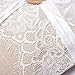 Amajoy Vintage Rustic Burlap Lace Wedding Ring Pillow 7.5 inch x 7.5 inch