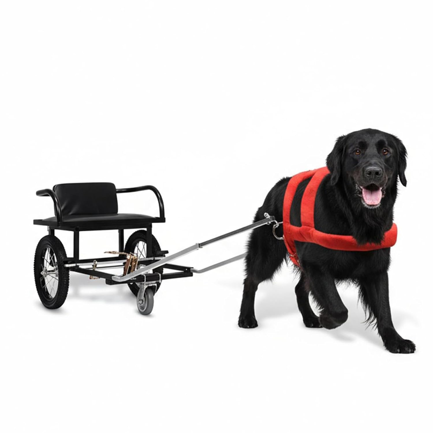 40-60KG Double Brake Side Shepherd Ride Dog Walker for Owners to Take Pets to Shopping Dog Pull Bike Trailer W/Seat