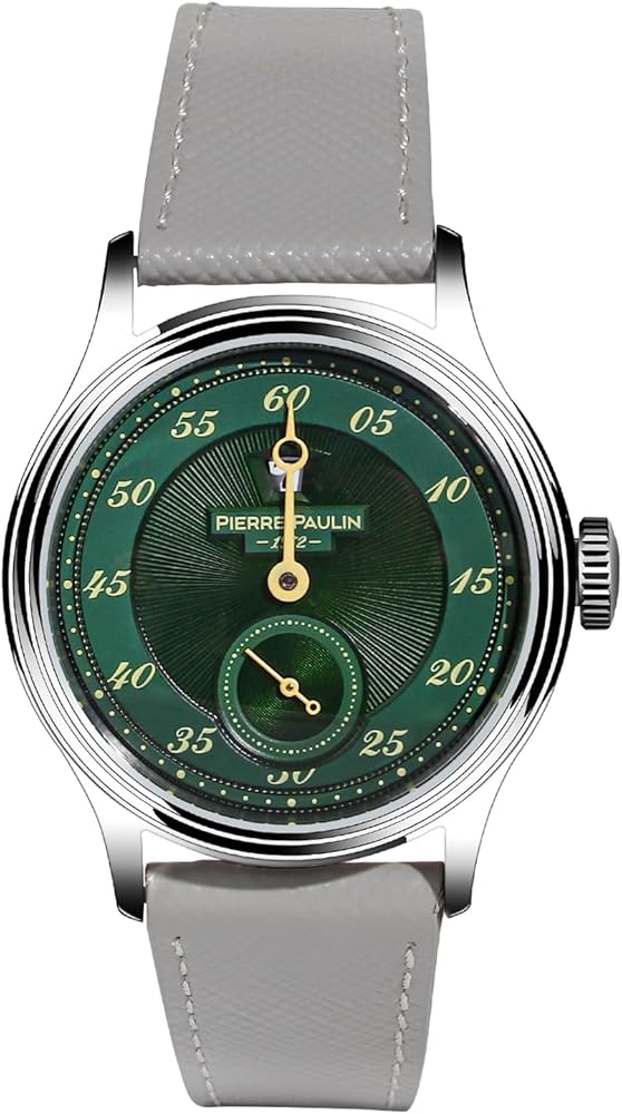 Amazon.com: TeamMerkur Pierre Paulin Jump Hour Men Watch Green