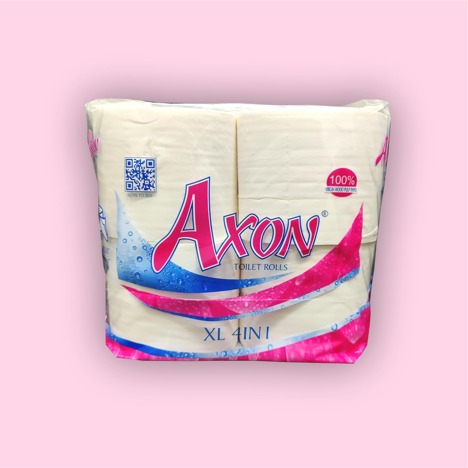 Axon XL Plain Toilet Paper Rolls 2ply 4in1 10x10cm 545 pulls x 4pc = 2180 pulls-image-42