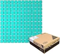 Revestimento em Pastilha para Piscina e Banheiro, 32,5 x 32,5 cm, Verde Água, Polipropileno, Antideslizante