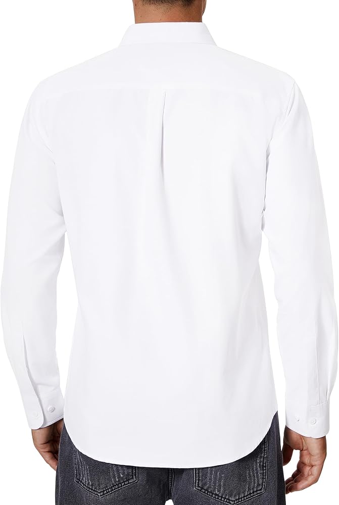 Herren Hemden Langarm Hemd Slim Fit Button Freizeit Produktbild-Vorschau 4