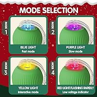 Vista 4 de Juguete Interactivo para Gatos, 2026 Nuevo Juguete para Gatos de Interior, Juguetes Inteligentes de Bola Rodante, Juguetes para Gatitos para Rojo