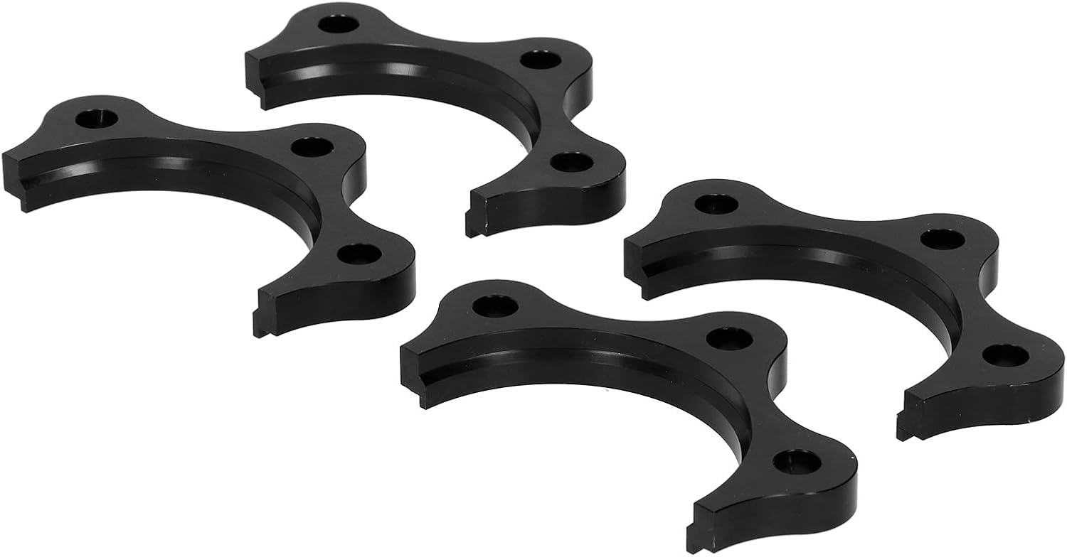 Black Axle Spacers Kit Professional Aluminium Alloy Fit for S2000///F20 Car (Black)