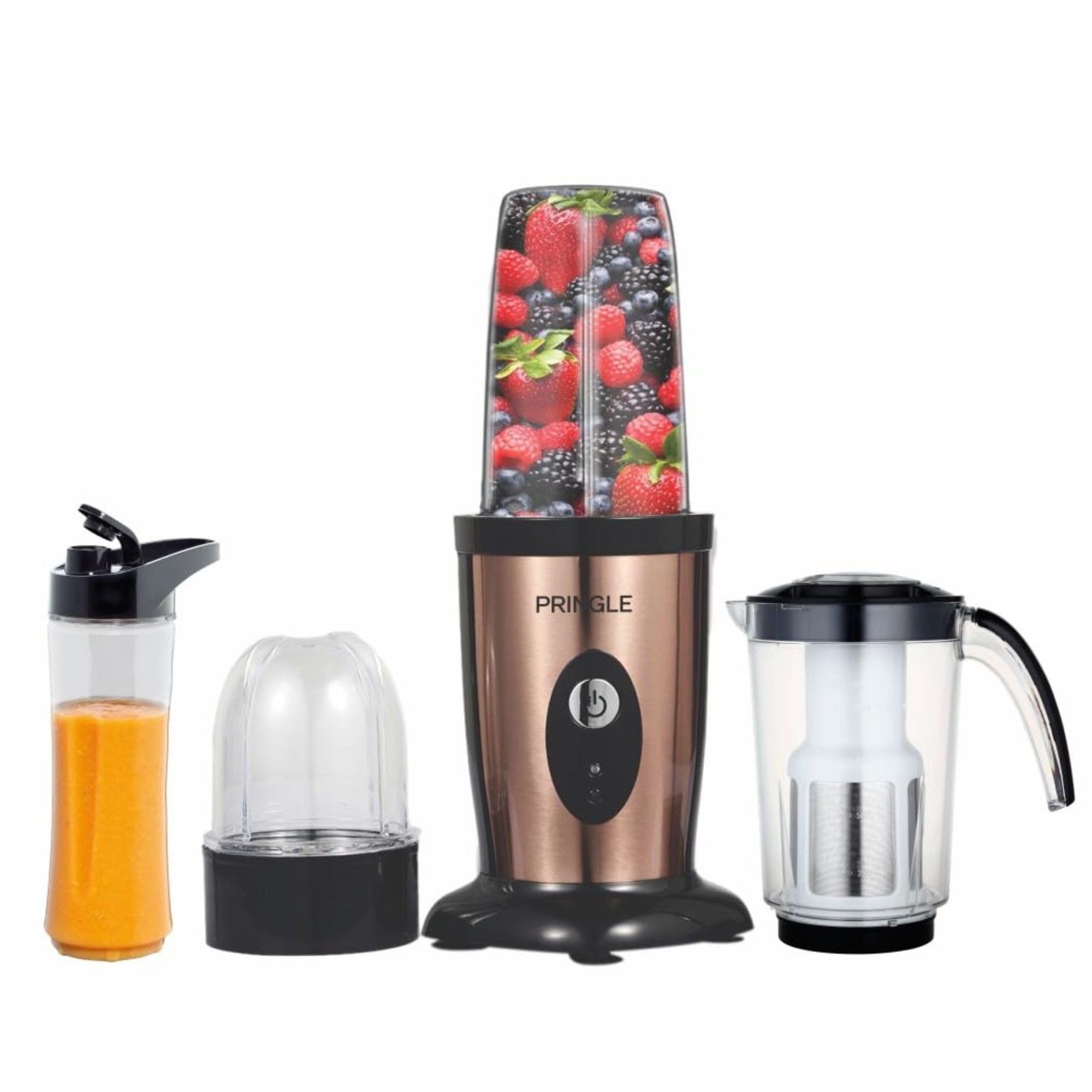 Pringle NB103 Nutri Blender 600W | 22000 RPM High-Speed | Smoothie Maker & Mixer Grinder | 100% Copper Motor | Stainless Steel Blades |3 Unbreakable Jars | 3-in-1 Grind Mix Blend | 2 Yr Warranty-image-29
