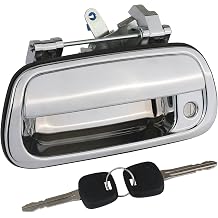 Tailgate Handle Liftgate Latch Handle with Key Lock Cylinder Chrome Compatible with 2000-2006 Toyota Tundra Replaces 69090-0C010 69090-0C030-C0 80866