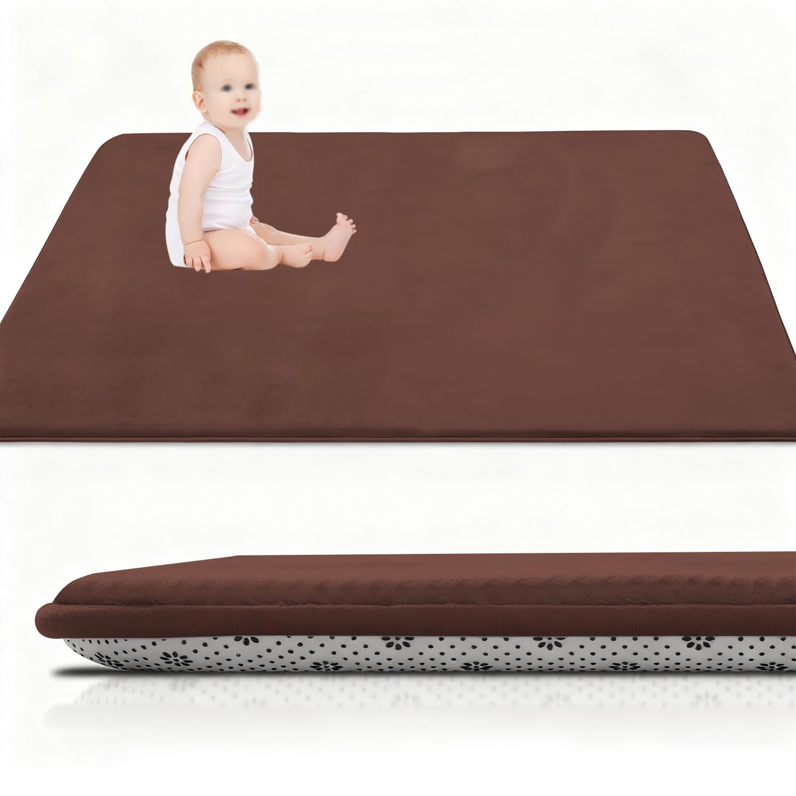 Tapis motricité bébé 50 x 100 cm antidérapant et épais chambre enfant