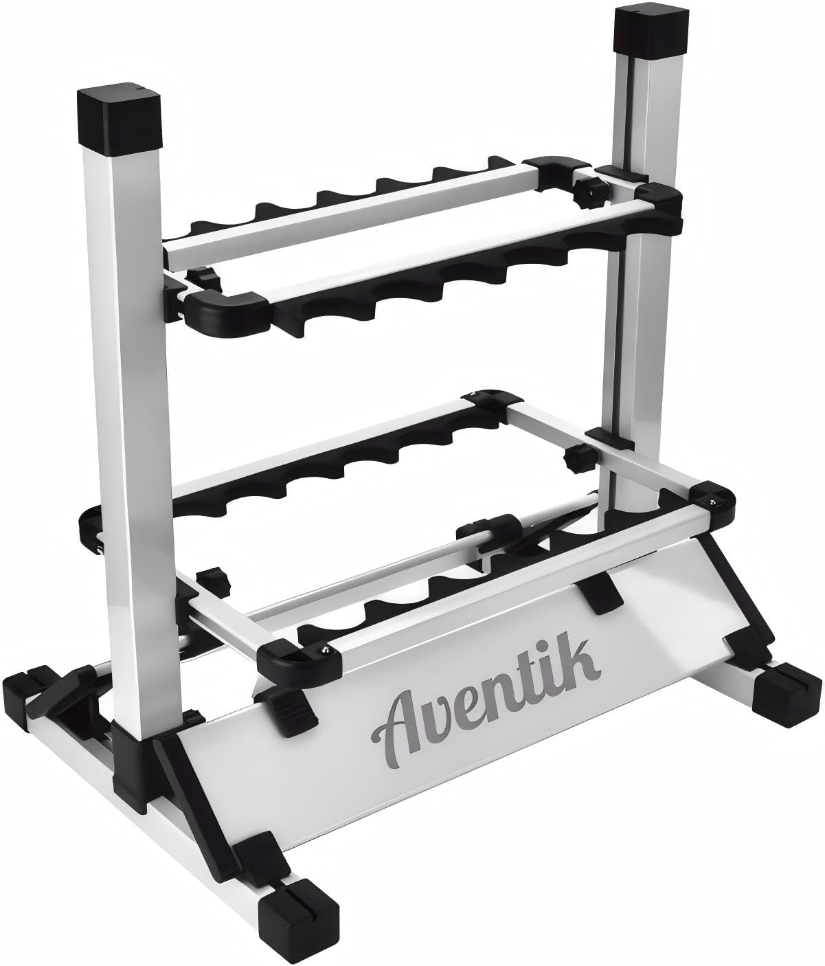 Aventik Mini Fishing Rod Holder Aluminum 12&24-Rod Fishing Rod Shelf/Rack (12 Rods Rack)