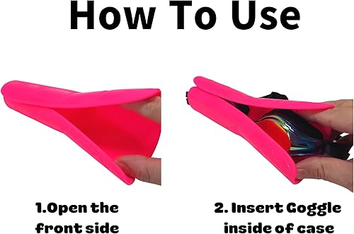 Miniatura 4 de Slicone - Funda protectora para gafas de natación con varios colores, 6 colores (solo caso)