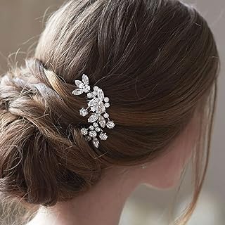 JAKAWIN Bride Wedding Hair Comb Crystal Hair Piece Rhinestone Bridal Hai...